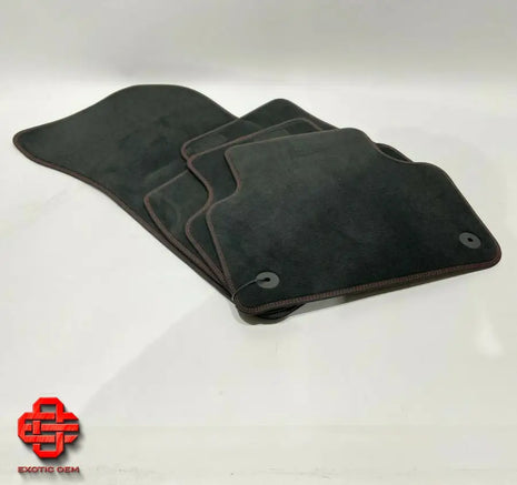 LAMBORGHINI URUS ORIGINAL VELOR FLOOR MATS BLACK FLOOR MATS BLACK RED