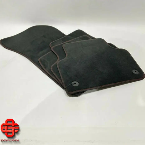 LAMBORGHINI URUS ORIGINAL VELOR FLOOR MATS BLACK FLOOR MATS BLACK RED