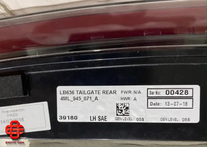 LAMBORGHINI URUS REAR LAMP