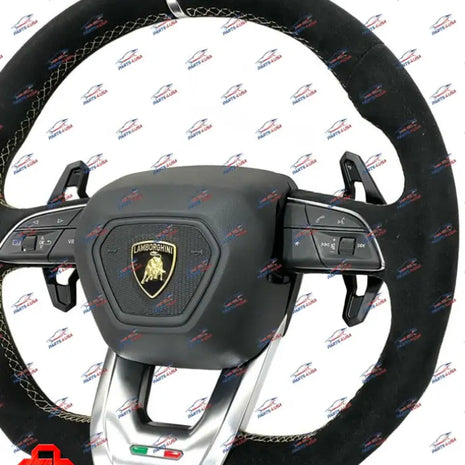 LAMBORGHINI URUS STEERING WHEEL SUEDE WITH YELLOW STITCHING AND AIRBAG OEM