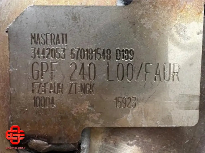 MASERATI MC20 CATALYTIC CONVERTER