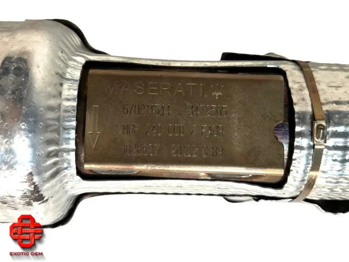 MASERATI MC20 EXHAUST PIPE MUFFLER SILENCER EXHAUST PIPES