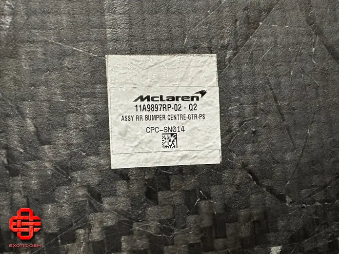MCLAREN 675LT CARBON REAR BUMPER