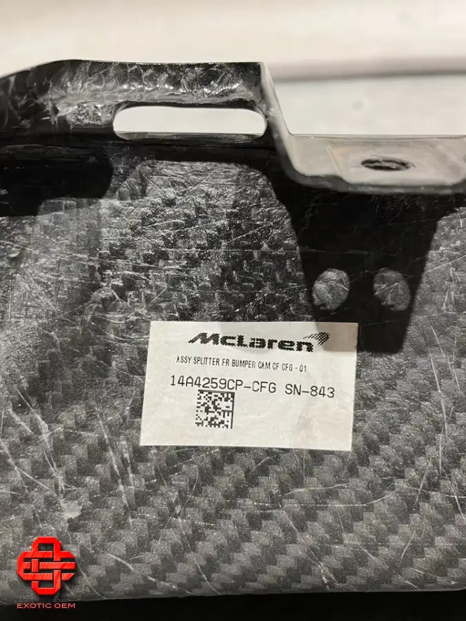 MCLAREN 720 S CARBON FRONT SPOILER SPLITTER