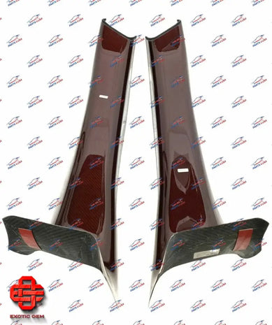 MCLAREN 720S DOOR SILL CARBON FIBER RED CARBON OEM