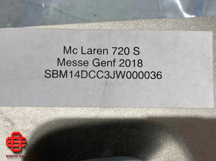 MCLAREN 720S ENGINE COVER ENGINE SEAL COVER