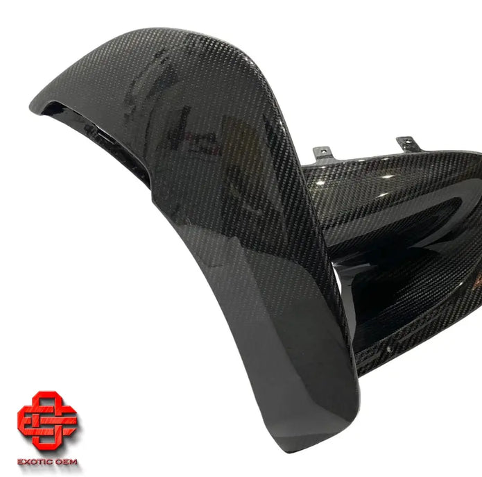 MCLAREN 765LT CARBON BUMPER COVER LH REAR BUMPER SIDE COVER FLAP