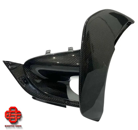 MCLAREN 765LT CARBON BUMPER COVER RH REAR BUMPER SIDE COVER FLAP