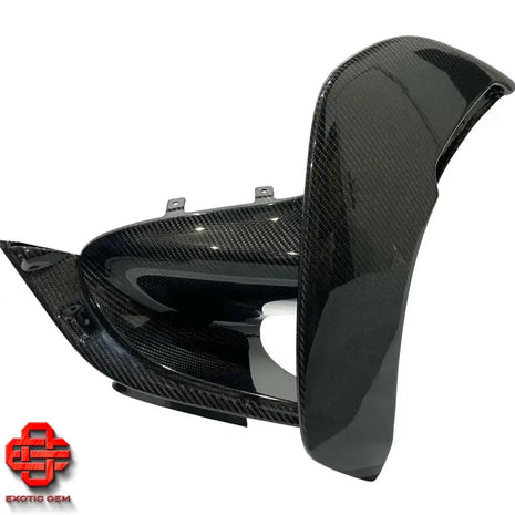 MCLAREN 765LT CARBON BUMPER COVER RH REAR BUMPER SIDE COVER FLAP