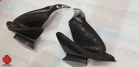 MCLAREN 765LT REAR BUMPER FLAPS HECKCHURZE SPOILER L AND R