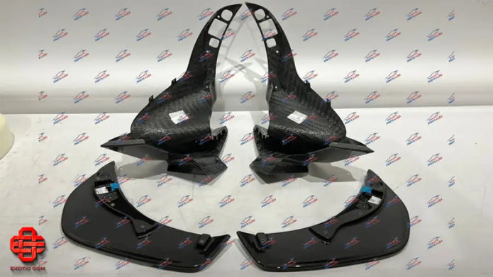 MCLAREN 765LT SIDE BLADE REAR BUMPER L + R CARBON OEM PART