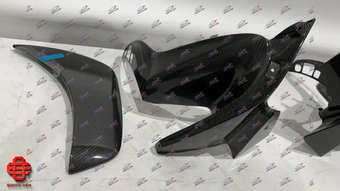 MCLAREN 765LT SIDE BLADE REAR BUMPER L + R CARBON OEM PART