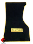 MERCEDES BENZ SLR 199 MCLAREN RENOVATIO FLOOR MATS FLOOR MATS BLACK GOLD NEW