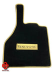 MERCEDES BENZ SLR 199 MCLAREN RENOVATIO FLOOR MATS FLOOR MATS BLACK GOLD NEW