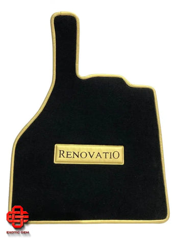 MERCEDES BENZ SLR 199 MCLAREN RENOVATIO FLOOR MATS FLOOR MATS BLACK GOLD NEW