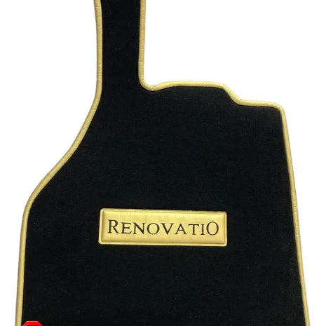 MERCEDES BENZ SLR 199 MCLAREN RENOVATIO FLOOR MATS FLOOR MATS BLACK GOLD NEW
