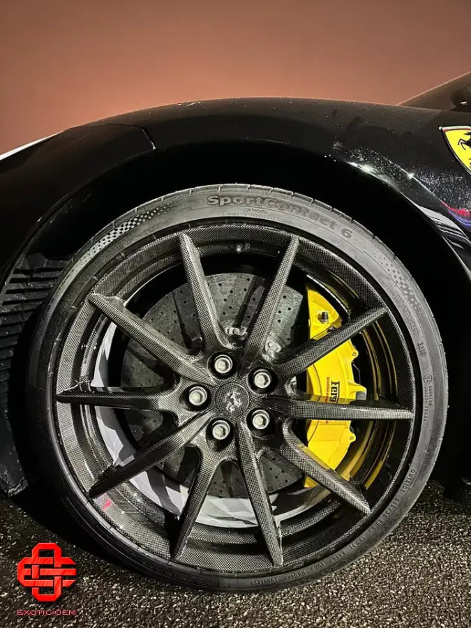 NEW CARBON WHEELS FERRARI 488 PISTA - NEW CARBON WHEELS ORIGINAL