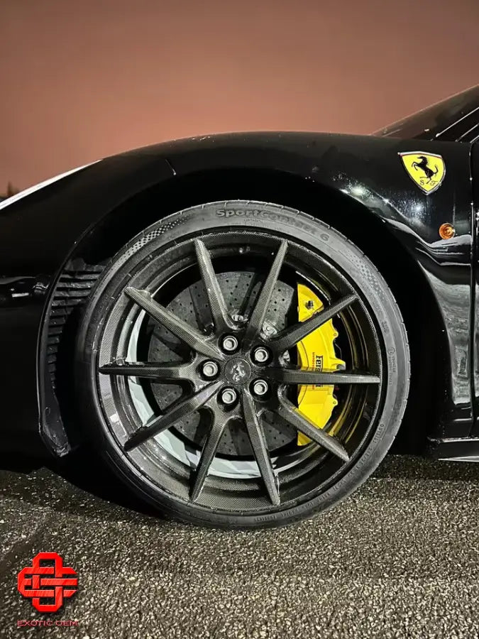 NEW CARBON WHEELS FERRARI 488 PISTA - NEW CARBON WHEELS ORIGINAL