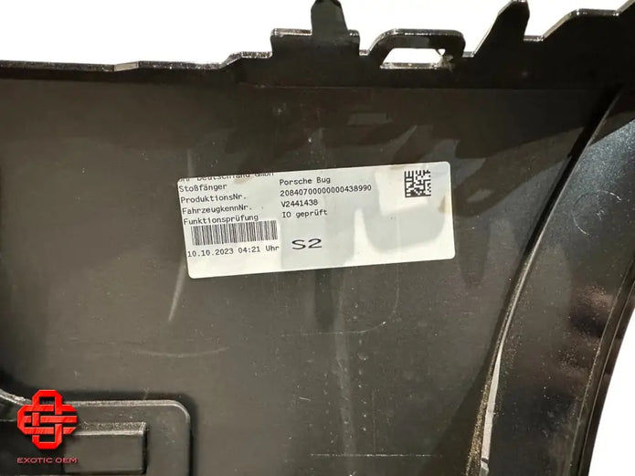 PORSCHE 911 TURBOS BUMPER