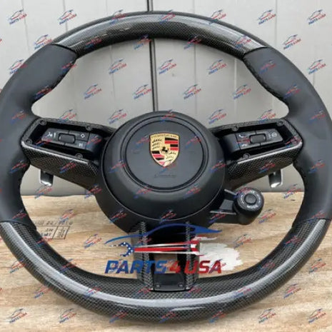 PORSCHE 992 STEERING WHEEL CARBON VERSION OEM,