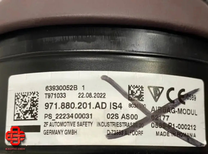 PORSCHE AIRBAG DRIVER’S AIRBAG BROWN