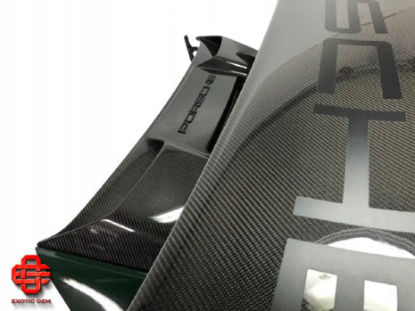PORSCHE GT2 RS TRUNK LID AND REAR SPOILER CARBON FIBER