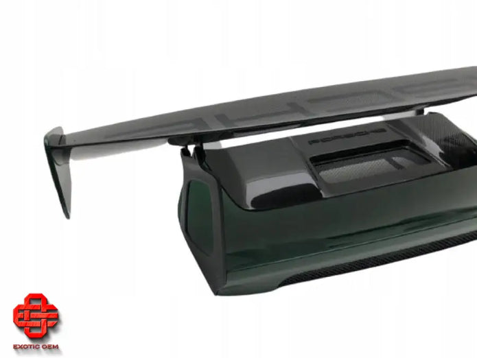 PORSCHE GT2 RS TRUNK LID AND REAR SPOILER CARBON FIBER