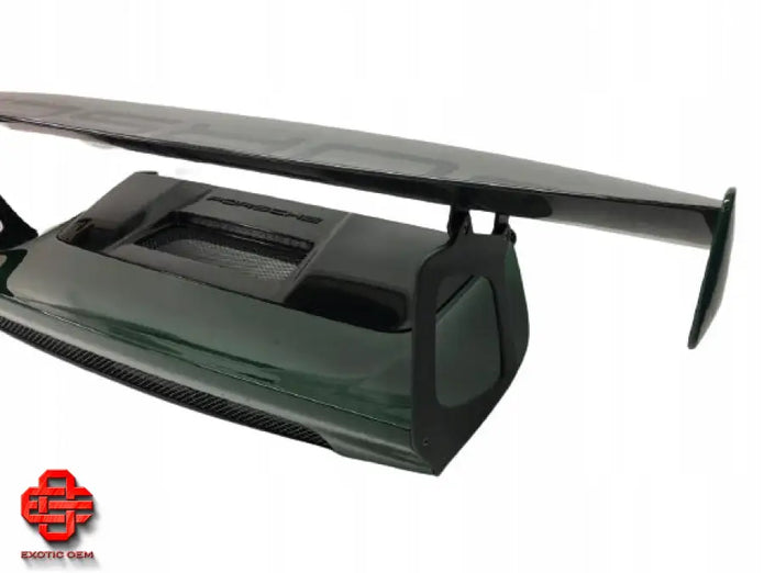 PORSCHE GT2 RS TRUNK LID AND REAR SPOILER CARBON FIBER