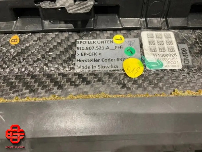 PORSCHE TAYCAN DIFFUSER SPOILER CARBON