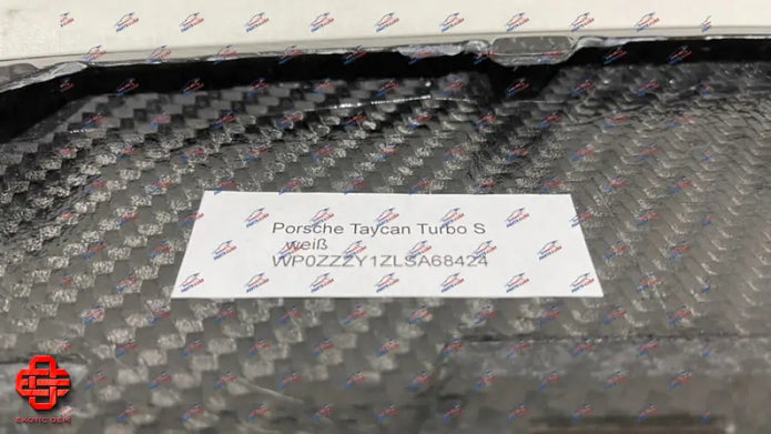 PORSCHE TAYCAN FRONT LIP L + R CARBON FIBER
