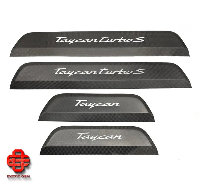 PORSCHE TAYCAN TURBO S CARBON SIDE SILL RIGHT DOOR SILL KICK PLATE