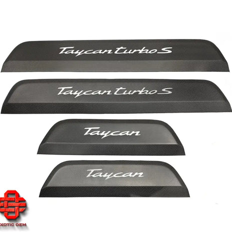 PORSCHE TAYCAN TURBO S CARBON SIDE SILL RIGHT DOOR SILL KICK PLATE