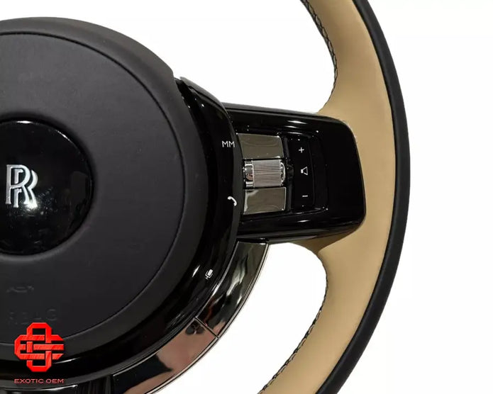 ROLLS ROYCE CULLINAN LEATHER STEERING WHEEL BEIGE