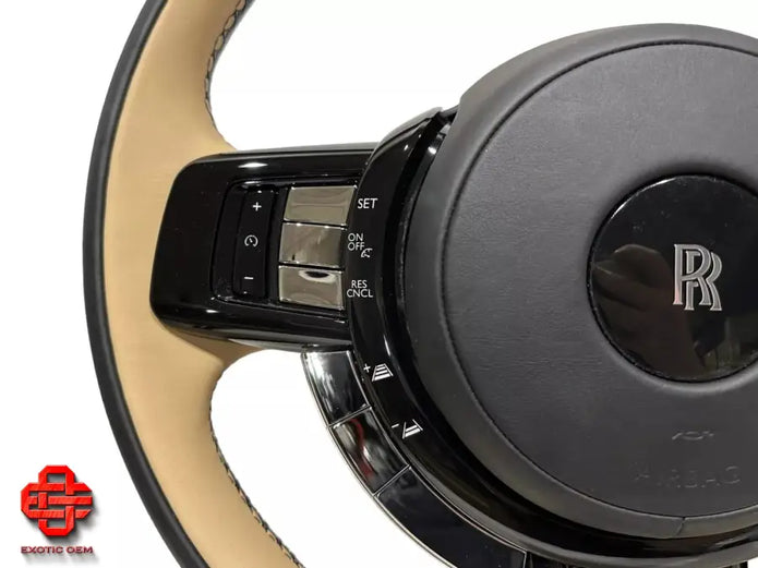 ROLLS ROYCE CULLINAN LEATHER STEERING WHEEL BEIGE