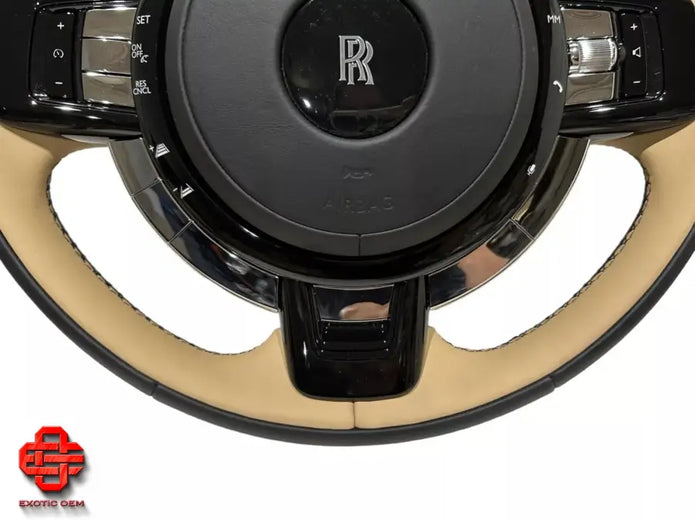 ROLLS ROYCE CULLINAN LEATHER STEERING WHEEL BEIGE