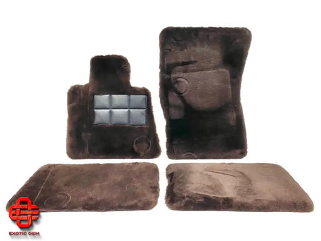 ROLLS ROYCE CULLINAN RR31 ORIGINAL FLOOR MATS FLOOR MATS LAMBSKIN BROWN