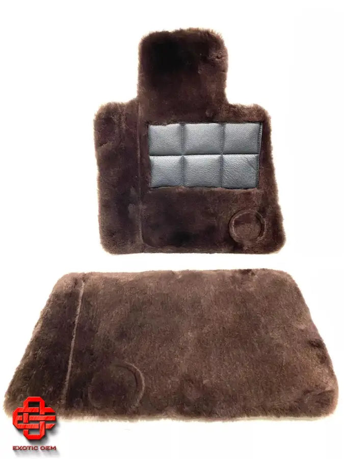 ROLLS ROYCE CULLINAN RR31 ORIGINAL FLOOR MATS FLOOR MATS LAMBSKIN BROWN