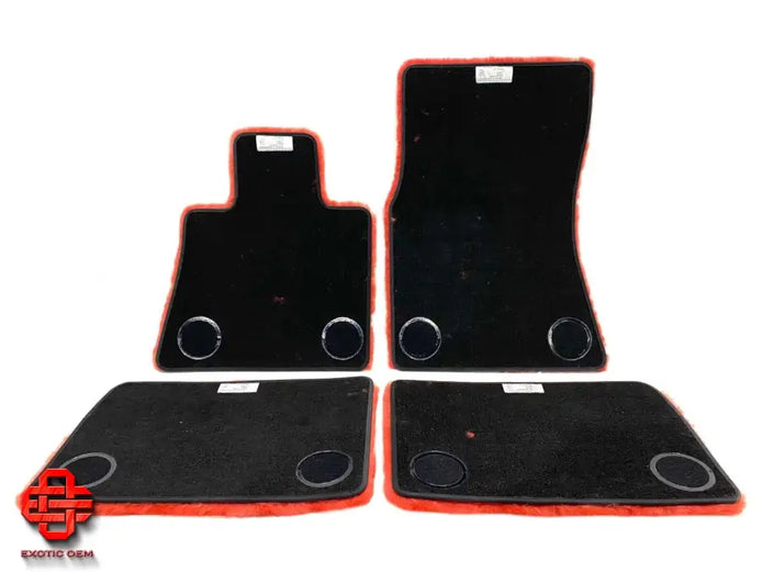 ROLLS ROYCE CULLINAN RR31 ORIGINAL FLOOR MATS FLOOR MATS LAMBSKIN RED