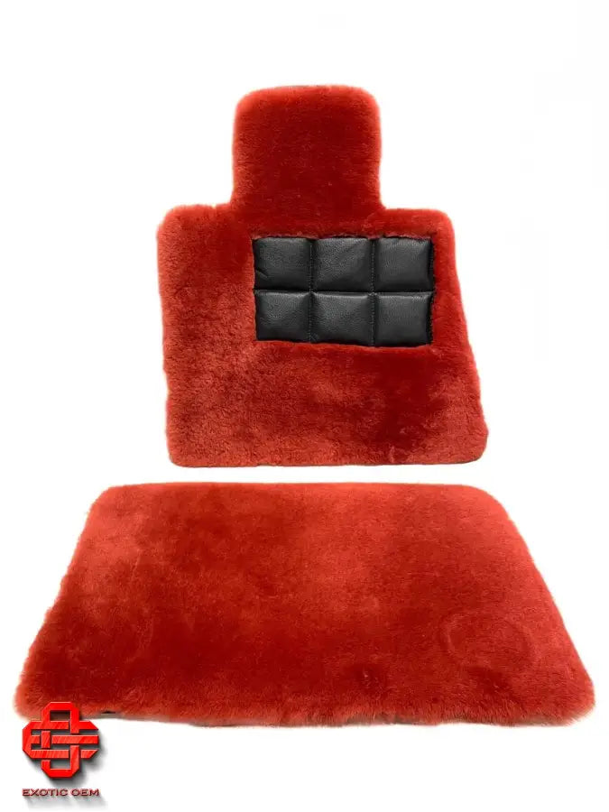 ROLLS ROYCE CULLINAN RR31 ORIGINAL FLOOR MATS FLOOR MATS LAMBSKIN RED