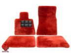 ROLLS ROYCE CULLINAN RR31 ORIGINAL FLOOR MATS FLOOR MATS LAMBSKIN RED