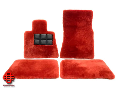 ROLLS ROYCE CULLINAN RR31 ORIGINAL FLOOR MATS FLOOR MATS LAMBSKIN RED