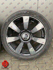 ROLLS ROYCE CULLINAN WHEELS SET BLACK POLISHED 22 INCH