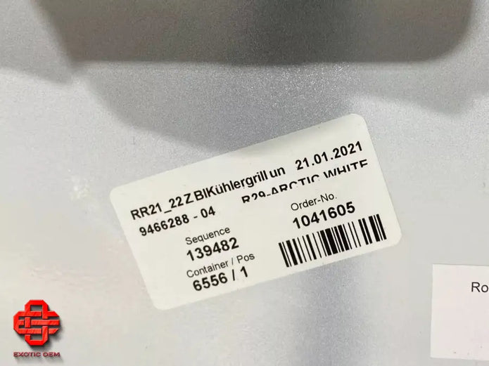ROLLS ROYCE GHOST RADIATOR COVER