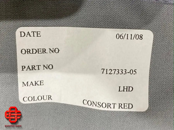 ROLLS ROYCE PHANTOM ORIGINAL FLOOR MATS FLOOR MATS RED