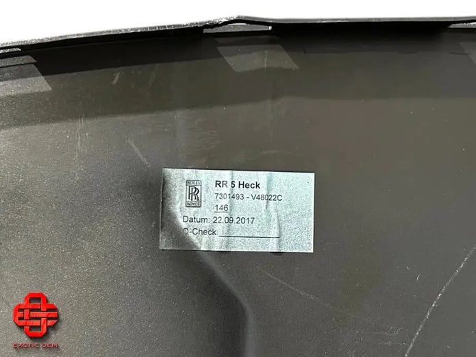 ROLLS ROYCE WRAITH DAWN REAR BUMPER