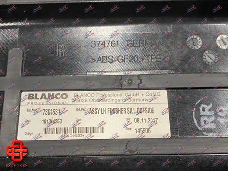 ROLLS ROYCE WRAITH DOOR SILL PLATE L + R OEM