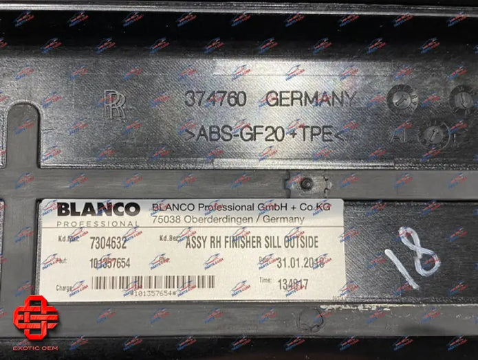 ROLLS ROYCE WRAITH DOOR SILL PLATE L + R OEM