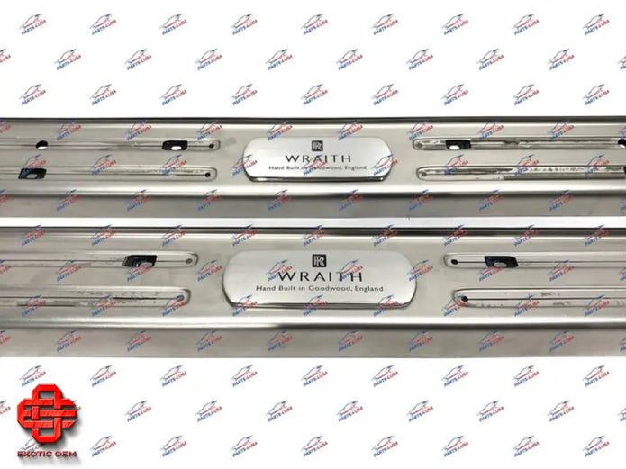 ROLLS ROYCE WRAITH DOOR SILL PLATE L + R OEM