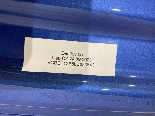 BENTLEY NEW CONTINENTAL GT REAR SPOILER BLUE