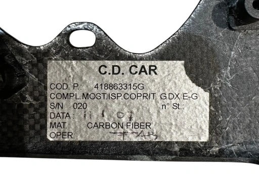 LAMBORGHINI MURCIELAGO CARBON CONSOLE COVER PANEL